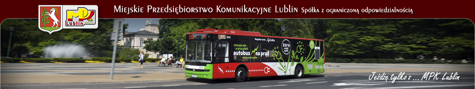 Miejskie Przedsiębiorstwo Komunikacyjne w Lublinie Sp. z o.o. - nagłówek graficzny
